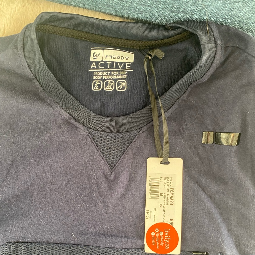 Freddy man long sleeve active shirt. Size M, tags on